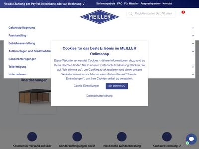 Website von Meiller GmbH & Co. KG