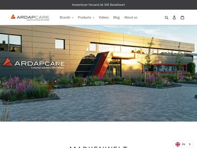 Website von Ardap Care GmbH