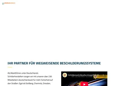 Website von Schilderwerk Beutha GmbH