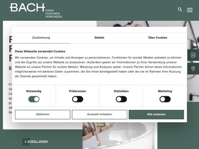 Website von Hermann Bach GmbH & Co. KG