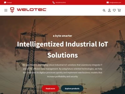 Website von Welotec GmbH