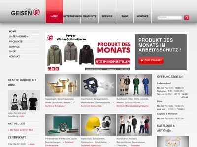 Website von Carl Geisen Technischer Grosshandel & Industriebedarf GmbH