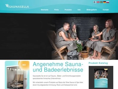 Website von Saunasella Oy