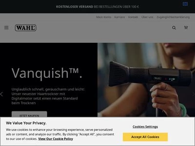 Website von Wahl GmbH