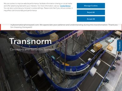 Website von TRANSNORM SYSTEM GmbH