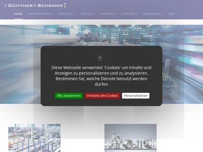 Website von Günther + Schramm GmbH