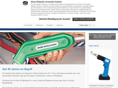 Website von HSGM GmbH