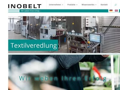 Website von INOBELT GmbH