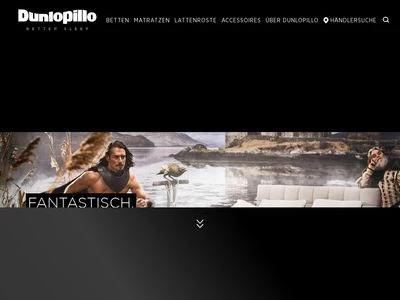 Website von Dunlopillo Vertriebs GmbH