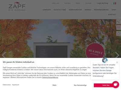 Website von ZAPF GmbH