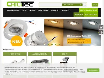 Website von ChiliTec GmbH