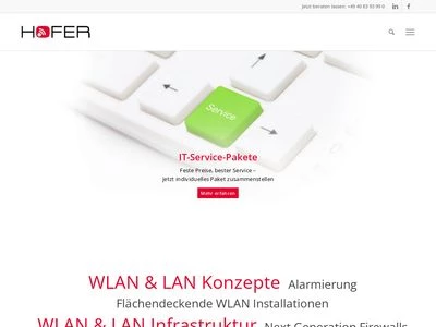 Website von Hofer Nachrichtentechnik GmbH & Co. KG