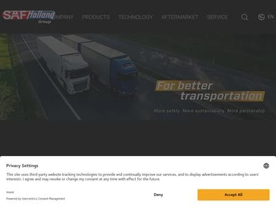 Website von SAF-HOLLAND GmbH