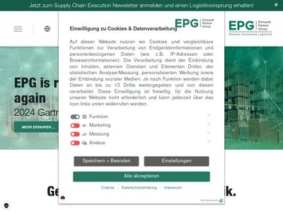 Website von Ehrhardt + Partner GmbH & Co. KG