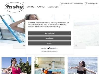 Website von Fashy GmbH