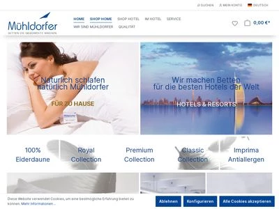 Website von Mühldorfer GmbH & Co KG