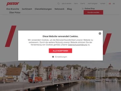 Website von Pistor AG