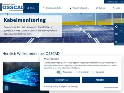 Website von OSSCAD GmbH & Co. KG