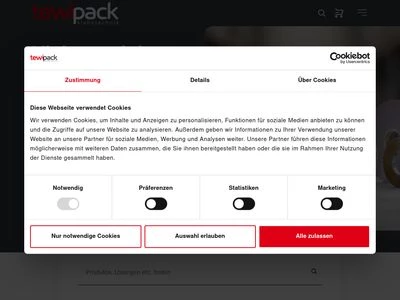 Website von Tewipack UHL GmbH
