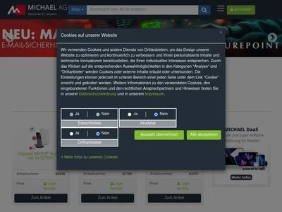 Website von MICHAELTELECOM AG