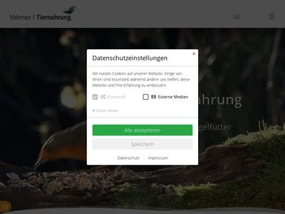 Website von Werner Tiernahrung GmbH & Co. KG