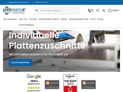 Website von Nordic Panel GmbH