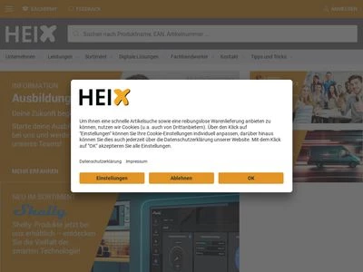 Website von Heix GmbH & Co. KG