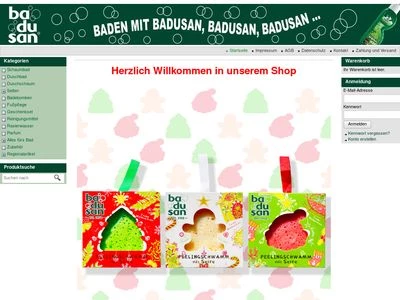 Website von Badusan GmbH