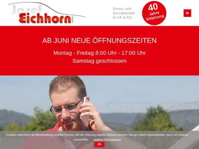 Website von Josef Eichhorn Autozubehör GmbH