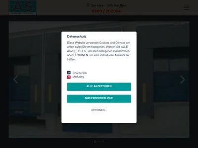 Website von AS Tor- und Verladetechnik GmbH