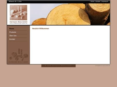 Website von Hermann Wolz GmbH