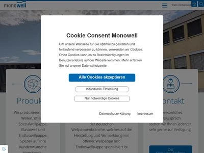 Website von Monowell GmbH & Co. KG