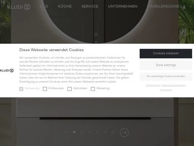Website von Kludi GmbH & Co. KG