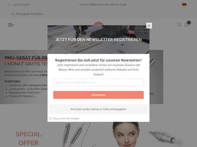 Website von MS Gaube Kosmetik GmbH