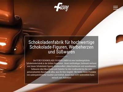 Website von Fesey Schokolade-Figuren W. Seybold GmbH & Co.KG