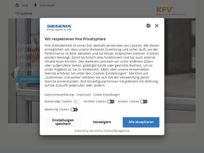 Website von KFV Karl Fliether GmbH & Co. KG