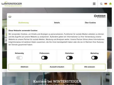 Website von WINTERSTEIGER AG