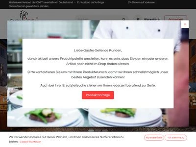 Website von Cramer GastronomieSysteme GmbH