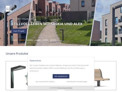 Website von Leipziger Leuchten GmbH