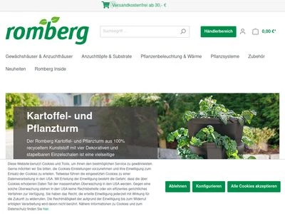 Website von Romberg GmbH & Co.KG