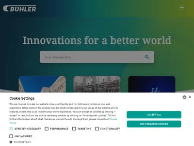 Website von Bühler AG