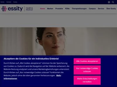 Website von BSN medical GmbH