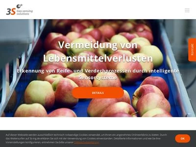 Website von 3S GmbH - Sensors, Signal Processing, Systems