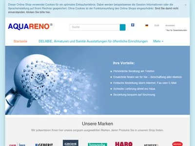 Website von Aquareno GbR