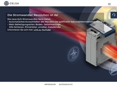 Website von Celsa Messgeräte GmbH