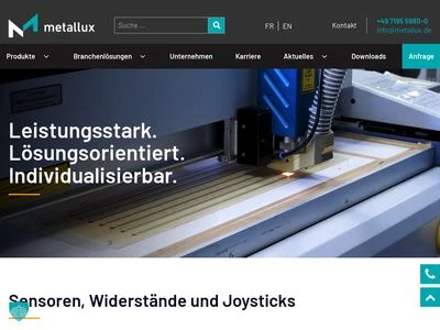 Website von Metallux AG