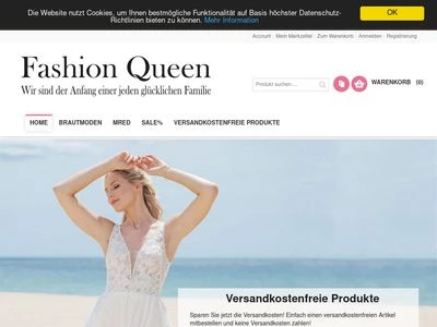 Website von Fashion Queen GmbH