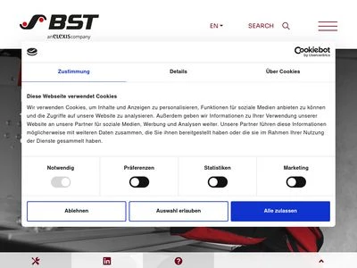 Website von BST eltromat International GmbH