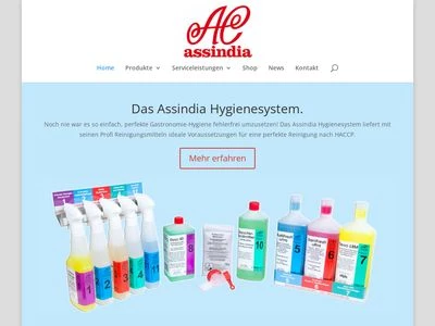 Website von Assindia Chemie GmbH