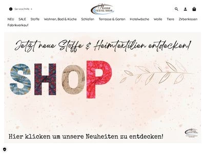 Website von JMages Textil GmbH